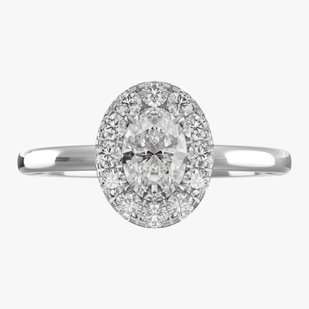 Fidelity Oval-Cut Solitaire Wedding Ring